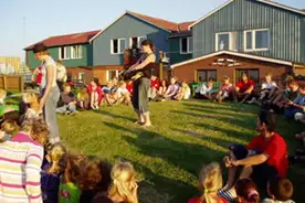 Hausansicht Schulland- und Erholungsheim Hallig Hooge