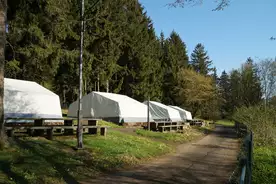 Hausansicht Zeltlager Eckmannshain Ulrichstein