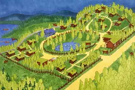 Hausansicht Ferienanlage Gammelbyn Torsby