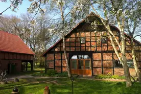 Hausansicht Rotes Haus Geestland-Ankelohe