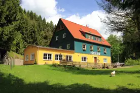 Hausansicht Ferienhof GrundmÃ¼hle - MÃ¼hle Hohnstein