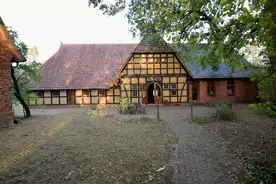 Hausansicht GÃ¤stehaus Hof Lebherz Warmsen
