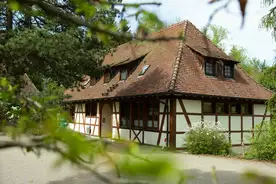 Hausansicht GÃ¤stehaus Morgenrot auf Schloss Hohenfels Hohenfels
