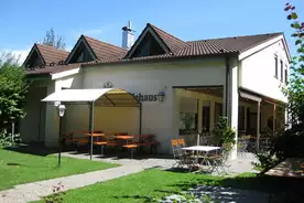 Hausansicht Naturfreundehaus an der Rotach Friedrichshafen