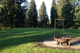 Hausansicht Zeltplatz Mangmühle am Forggensee RoÃhaupten